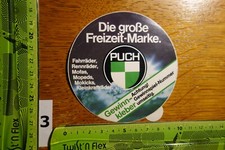Alter Aufkleber Radsport Fahrrad Bike Moped Mofa Mokick Krad PUCH Gewinnspiel 81