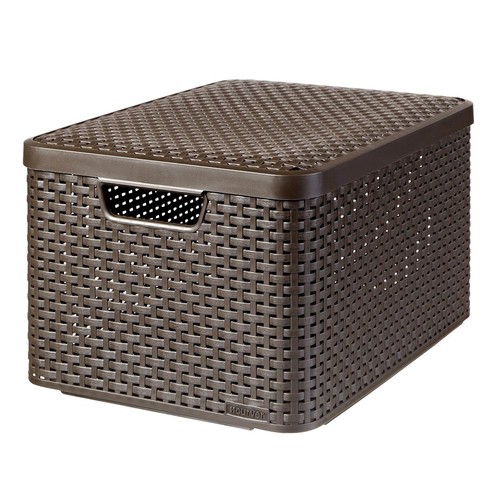 Aufbewahrungsbox dunkelbraun - aufbewahrungsbox,