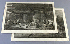 VANCOUVER Island 1785 NOOTKA Sound ORIGINAL engravings from COOK 's 3rd voyage