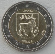 2 Euro Gedenkmünze Lettland