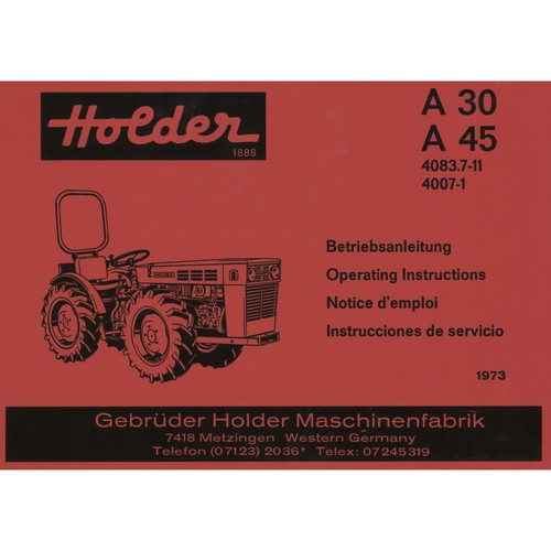 Holder a30 vd2 viertakt - a30/45, vd2/3