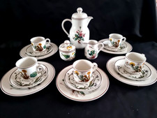 Vintage Villeroy & Boch  Luxembourg Botanica  Kaffee Set 18 Teil.