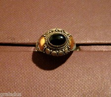 Ring, 925er Silber mit teilw. 18 Kt. Goldauflage, mit verschiedenen Edelsteinen