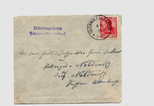 Reich 1914 brief - 1914,