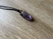 Edelstein Anhänger aus echtem Citrin mit 45 cm Kordelkette - Schutzstein