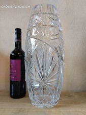 Vintage bleikristall vase - bleikristall, xl