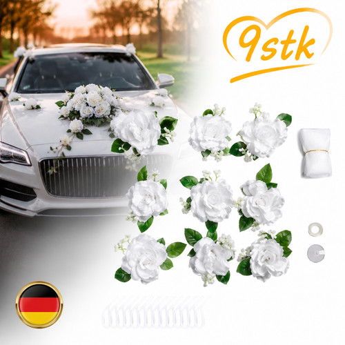 Hochzeit deko auto girlande - deko,