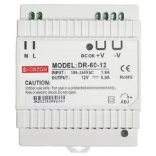 12V 5A DIN Transformator Hutschienen Netzteil DR-60-12 Trafo 100-240VAC 1.8A
