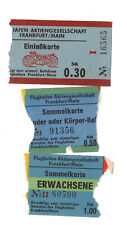 Flughafen Frankfurt Main 3 Eintrittskarten 1960er 
