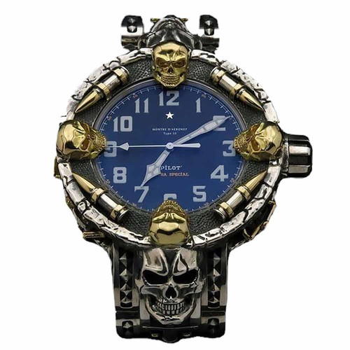 Punk schädel uhr für männer - uhr,