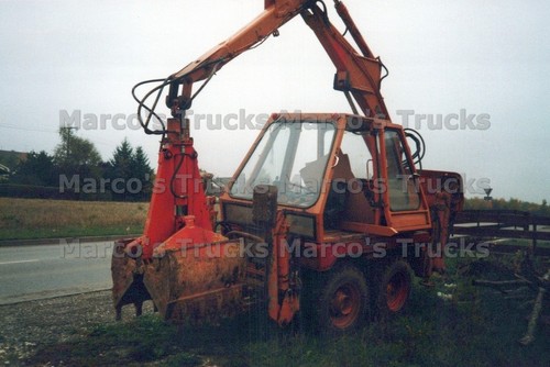 Lkw foto bagger orange q2im - lkw,