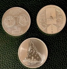 3 Silbermünzen 10 Euro