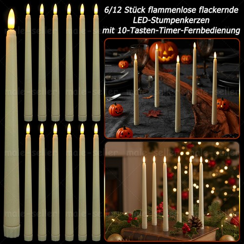 Set stabkerzen led kerzen - 12,