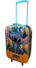 Disney Reisekoffer 3D Trolley Kinderkoffer  Lilo Stitch blau gelb Gepäck Soft