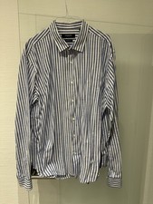 Lawrence Grey Herren Hemd modern fit XXL 45/46 blau weiß gestreift langarm