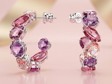 Swarovski gema hoop earrings - swarovski,