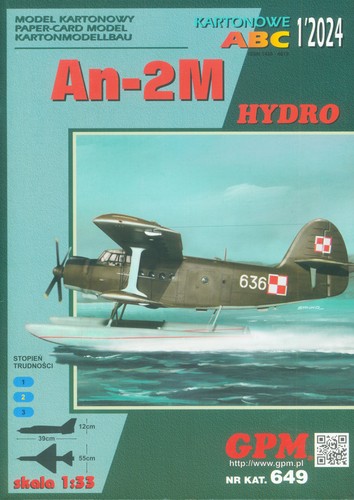Kartonmodell antonov 2m - kartonmodell, an-2m