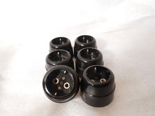 Originale Bakelit Steckdose Schuko Aufputz schwarz Feuchtraum alt antik Schalter