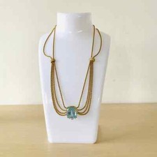Filigree aquamarine necklace