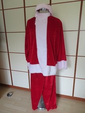 3teiliges Kostüm Weihnachtsmann, Hose, Oberteil und Mütze, one size, siehe Maße