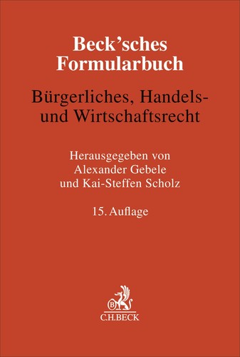 Beck sches formularbuch - beck'sches,