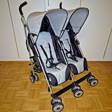 Hauck Turbo Duo - Kinderwagen / Buggy f. Zwillinge - Guter Zustand, da 2. Wagen