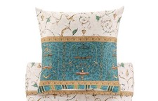 Neu: 2x Bassetti Satin Kissenbezug /-hüllen OPLONTIS, V2 Grün 80x80 cm