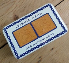 Bahlsen Tet Leibniz kleine alte Blechdose Keksdose Butterkeks Dose 11,5x7x3,5cm