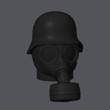 Abdeckkappe WW1-STAHLHELM MIT