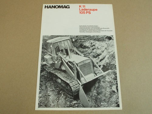 Prospekt hanomag k11 - k11, laderaupe