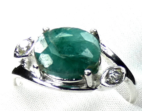 Smaragd ring 925 - ring, silber