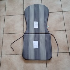 5 Stk Sitzauflage Gartenstuhle Auflage Hochlehner Auflage - Grau, 89x41x3 Cm