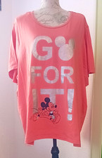 Damen T-Shirt Orange Motiv