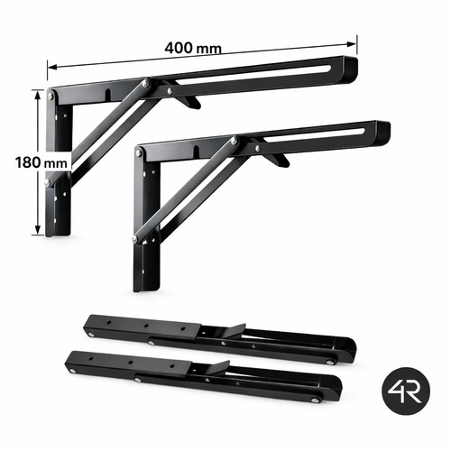 Klappkonsole schwarz - 2,