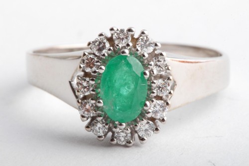 Smaragd ring 585 - smaragd,