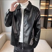 Herren PU Lederjacke, American