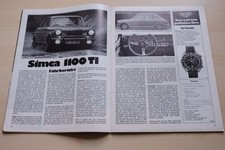 Rallye Racing 11/1973 Simca