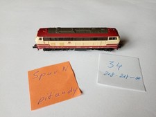 Konv34  Spur N Flm . TEE,IC,EC, Rheingold  Diesellok 218 217-8 rot-beige 4 achse