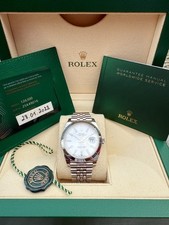 Rolex Datejust 41 – Ref. 126300 – Neuwertig - Garantie - Weiß - Jubilee