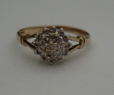 0,19 ct DIAMANT 9CT GELBGOLD &