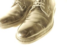 ANTICA CUOIERIA Halbschuhe Lackschuhe Gr 45 schwarz Ledersohle