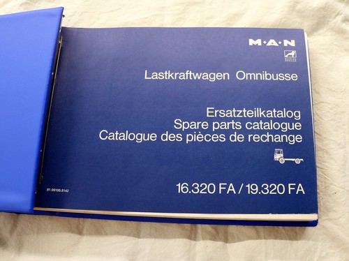 Ersatzteilliste man 320 fa - 16.320,