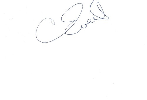Chris evert autogramm - chris,