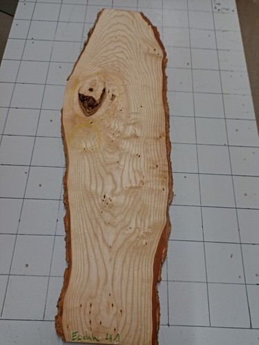 Esche bohle brett - bohle, baumkante