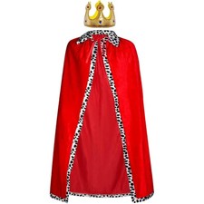Königsmantel Kostüm Krone
