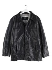 Redskins 90s Vintage Leder Jacke Schwarz 3XL Herren