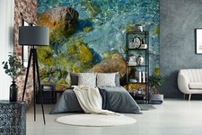 3D Wasser Steine Q5895 Tapete