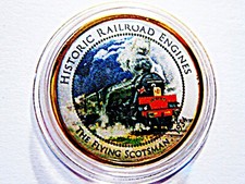 2 Euro  Historische Eisenbahnen "Flying Scotsman"  in Farbe
