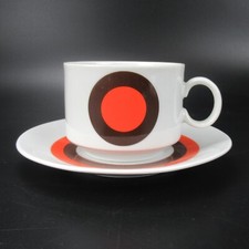 Winterling Porzellan Kaffeetasse + Untertasse 60er / 70er Jahre Design Retro