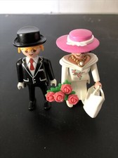 Playmobil BRAUTPAAR Braut mit Hut und Kette & Bräutigam Hochzeitspaar elegant